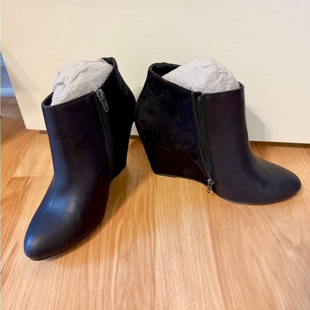 Madden Girl Black Ankle Booties